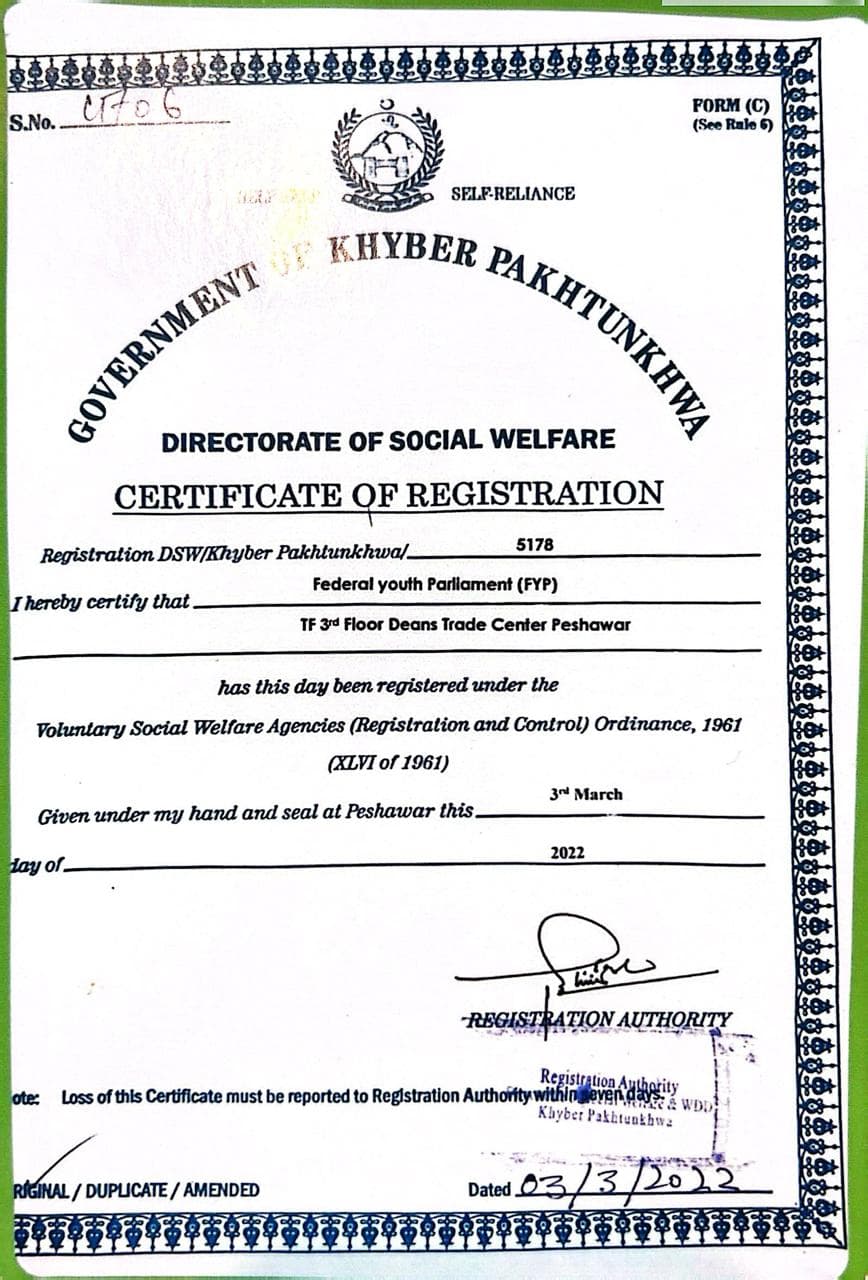 Certificate of Registration